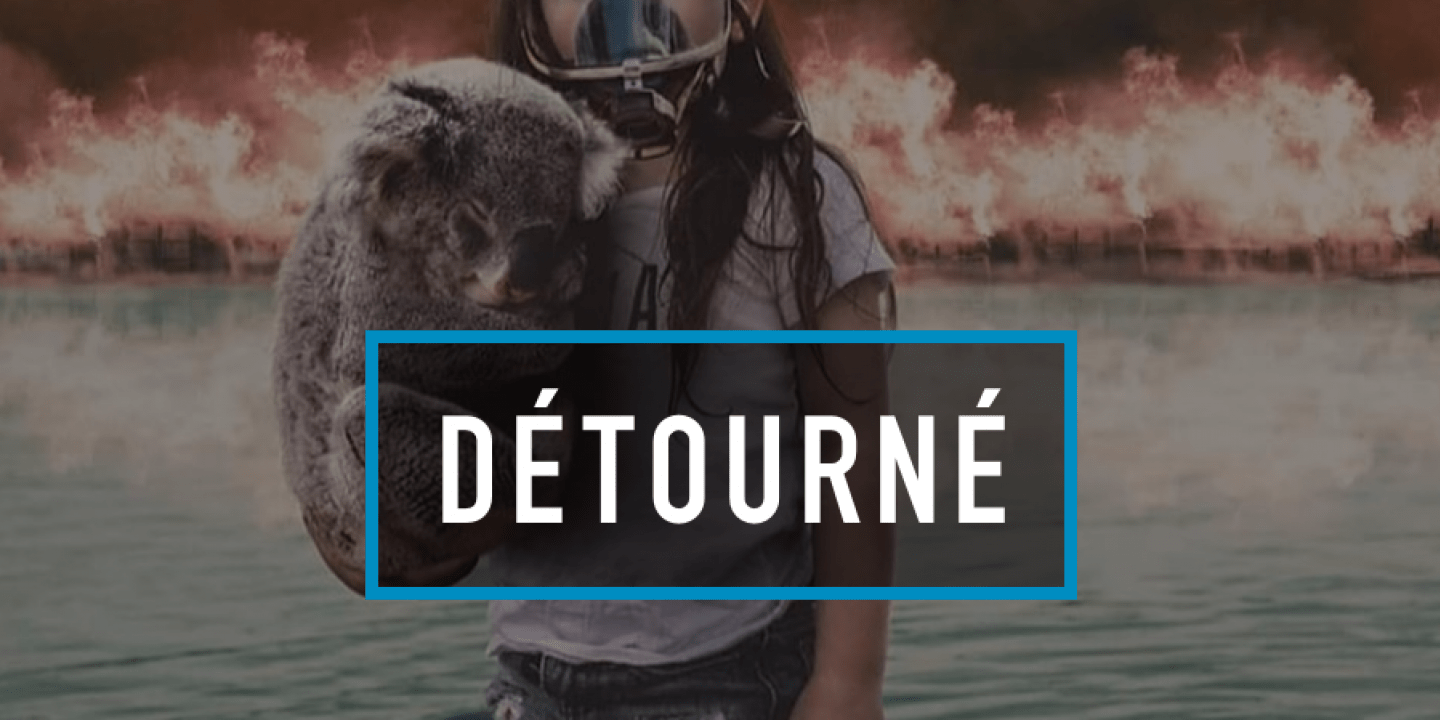 Incendies en Australie : cette image poignante d’une fillette et d’un koala est un photomontage