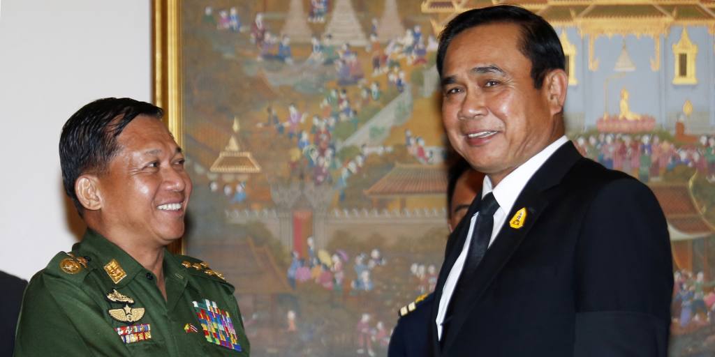 Le chef de la junte birmane demande de l'aide à son homologue thaïlandais