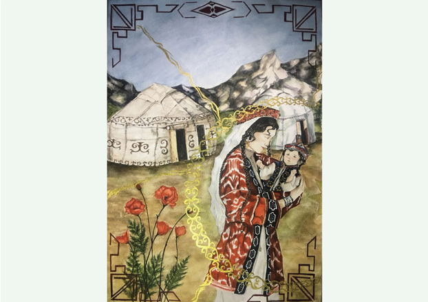 L'esprit des Ouïghours est célébré dans les peintures de "Maison"